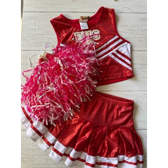 Girls Medium 10-12 EHS Highschool Musical Cheerleader Halloween Costume - Picture 9 of 9